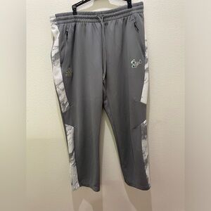 Adidas USF University of South Florida men’s gray basketball sweatpants size 2XL